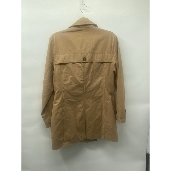 Women's Gap Tan Double-Breasted Trench Coat M - Picture 3 of 5
